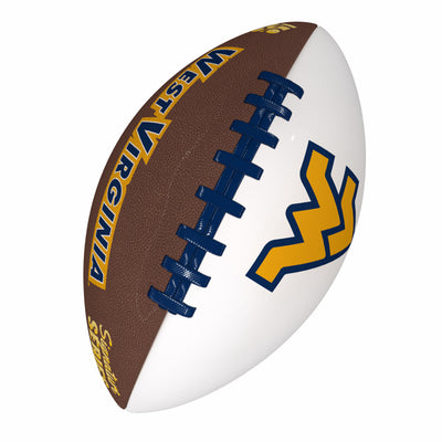 West Virginia Official-Size Autograph Football - Logo Brands