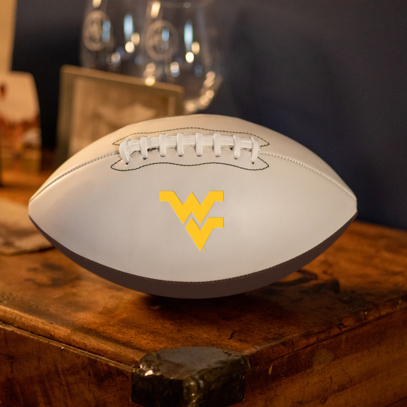 West Virginia Official-Size Autograph Football - Logo Brands