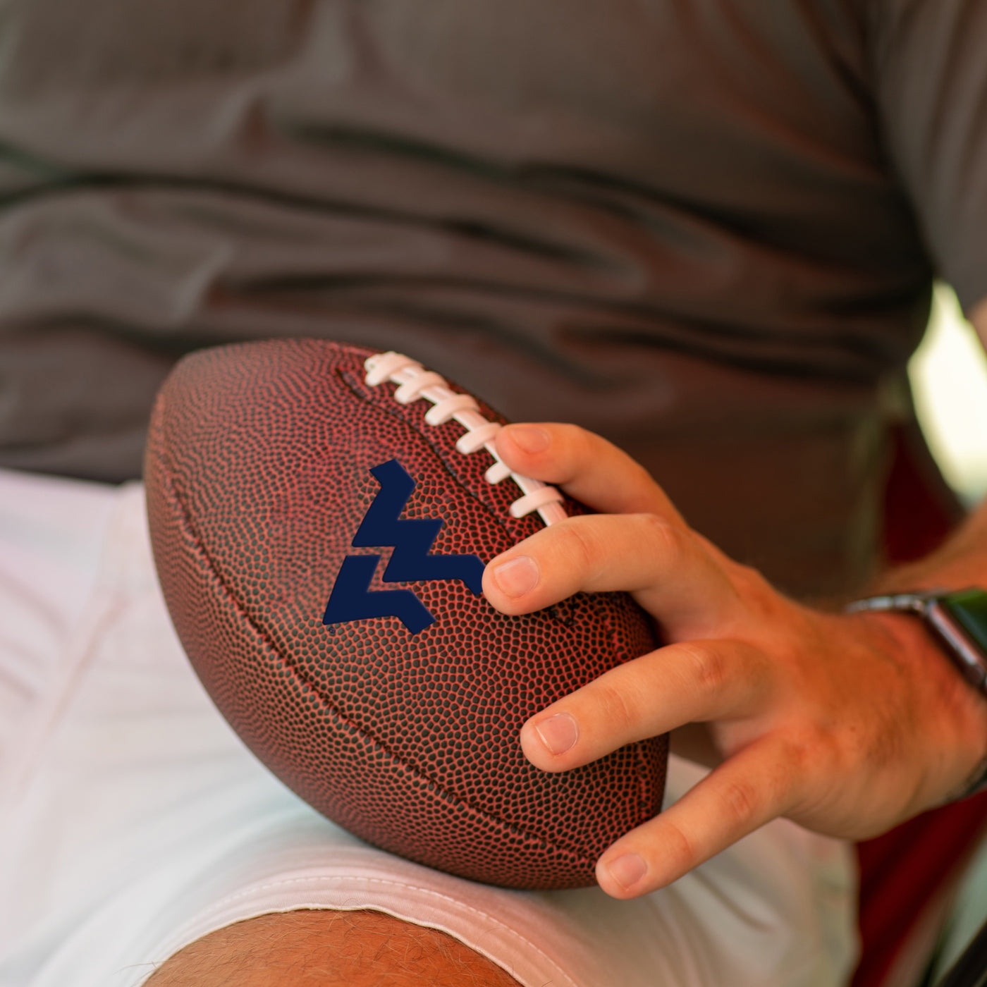 West Virginia Mini Size Composite Football
