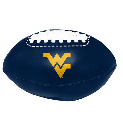 West Virginia University Navy Micro Soft Football f/ Primary Logo