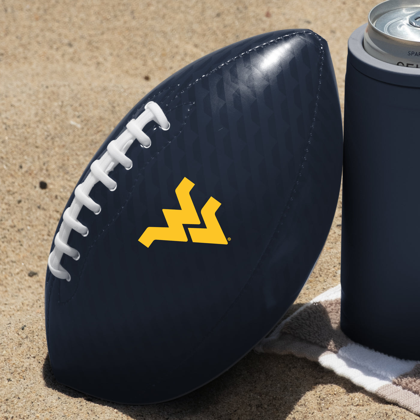 West Virginia Mini Size Glossy Football