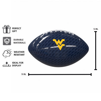 West Virginia Mini Size Glossy Football