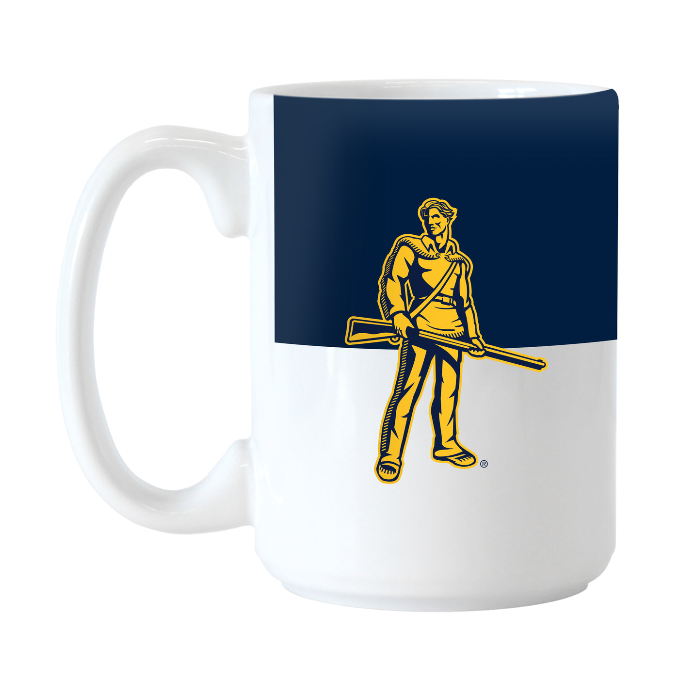 West Virginia 15oz Colorblock Sublimated Mug