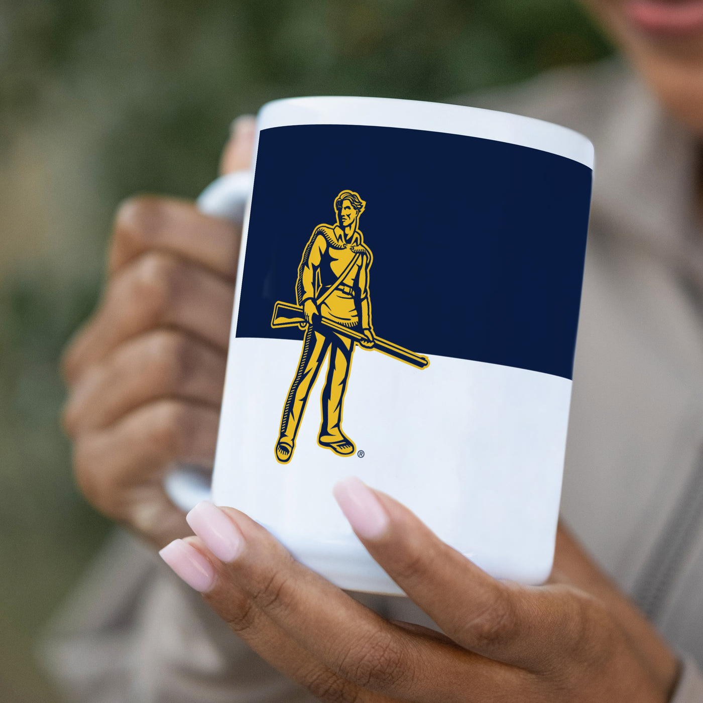 West Virginia 15oz Colorblock Sublimated Mug