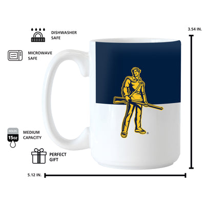 West Virginia 15oz Colorblock Sublimated Mug