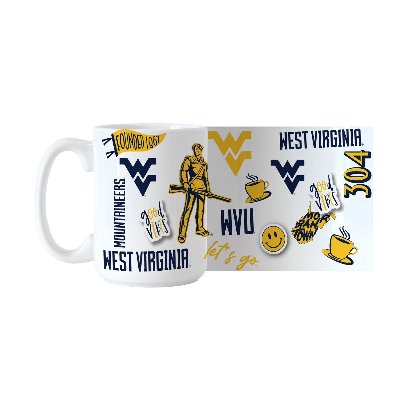 West Virginia 15oz Native Sublimated Mug