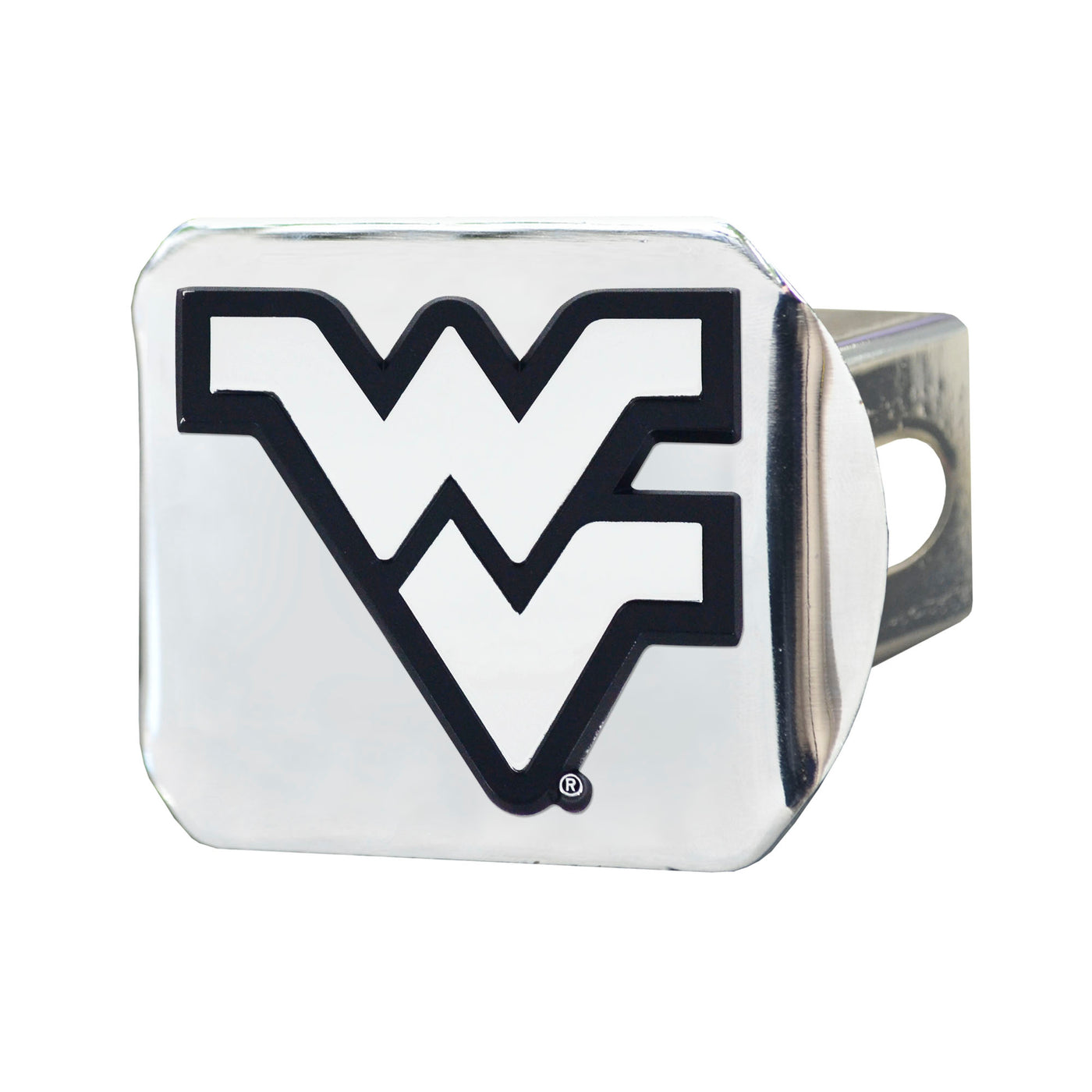 West Virginia University Chrome on Chrome Hitch Cover