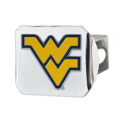 West Virginia University Color on Chrome Hitch Cover