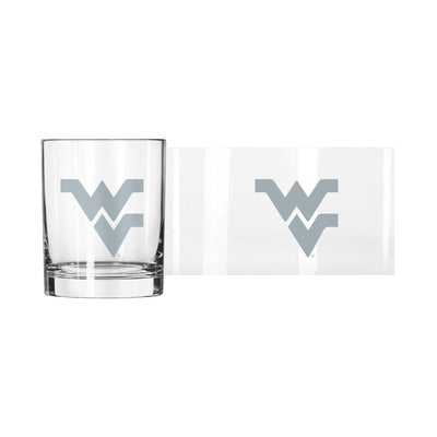 West Virginia 14oz Frost Rocks Glass