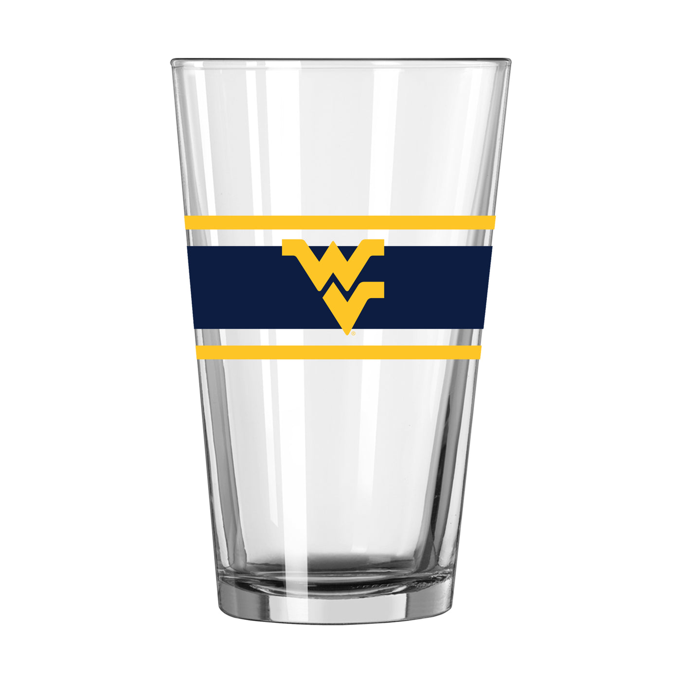 West Virginia 16oz Stripe Pint Glass