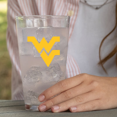 West Virginia 16oz Gameday Pint Glass - Logo Brands