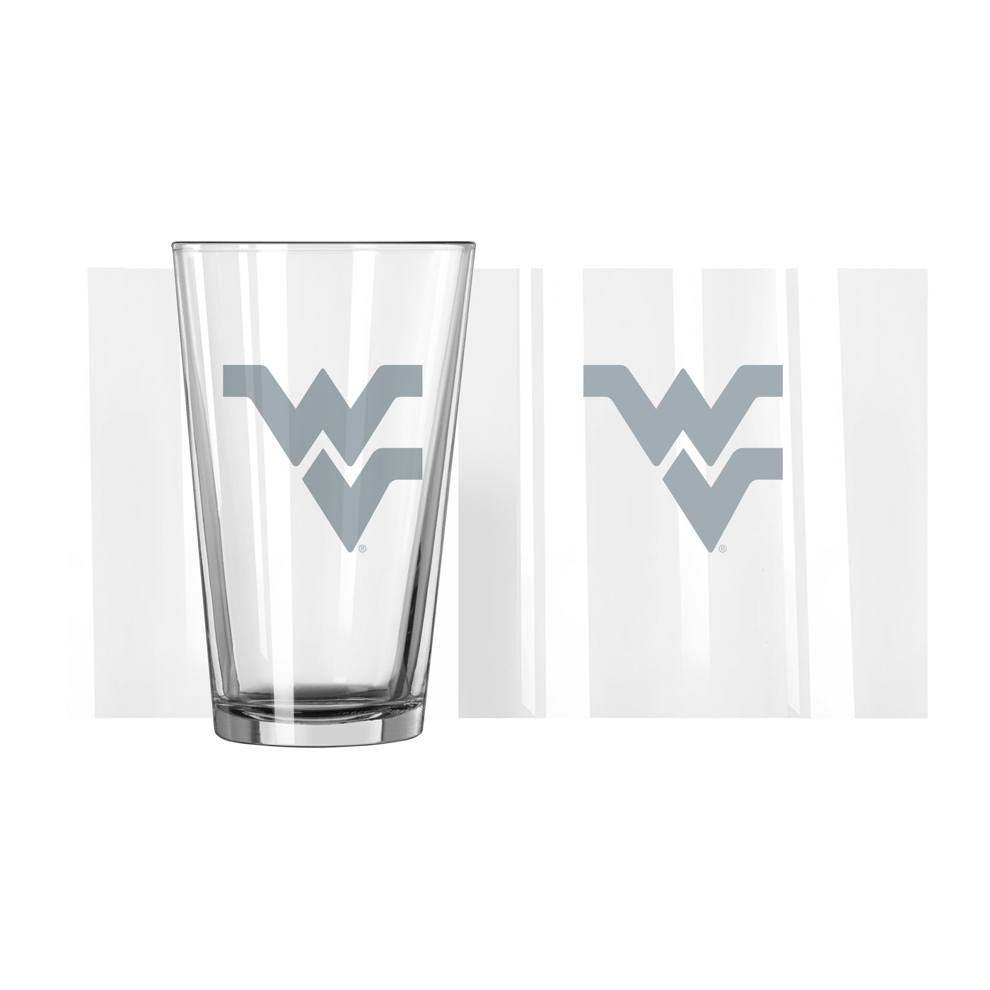West Virginia 16oz Frost Pint Glass