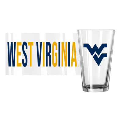 West Virginia 16oz Overtime Pint Glass