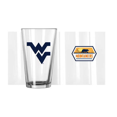 West Virginia 16oz Mountaineers Pint Glass