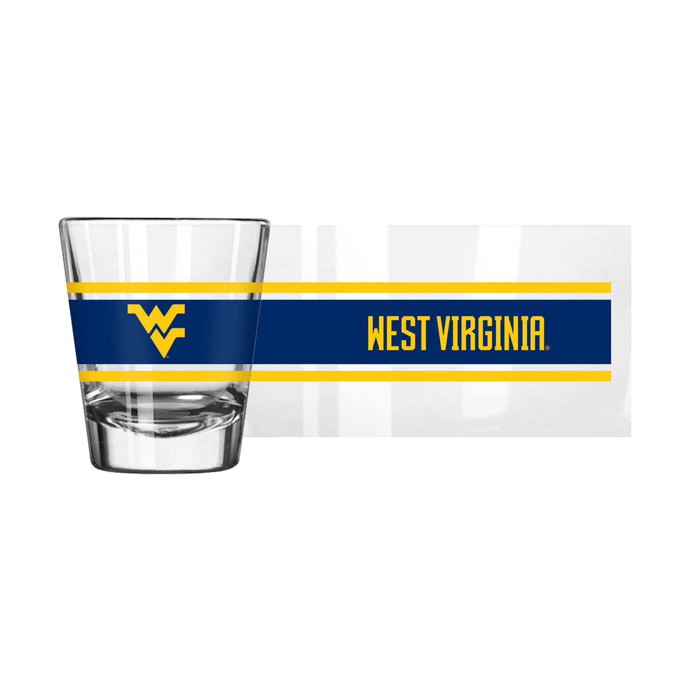 West Virginia 2oz Stripe Shot Glass