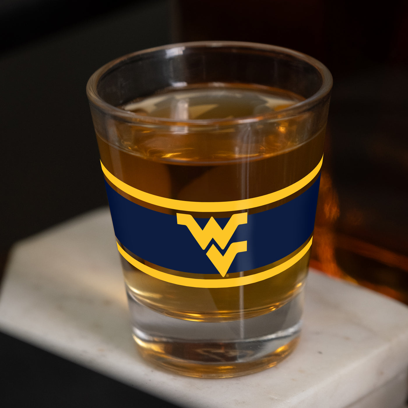 West Virginia 2oz Stripe Shot Glass