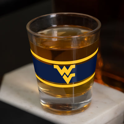 West Virginia 2oz Stripe Shot Glass