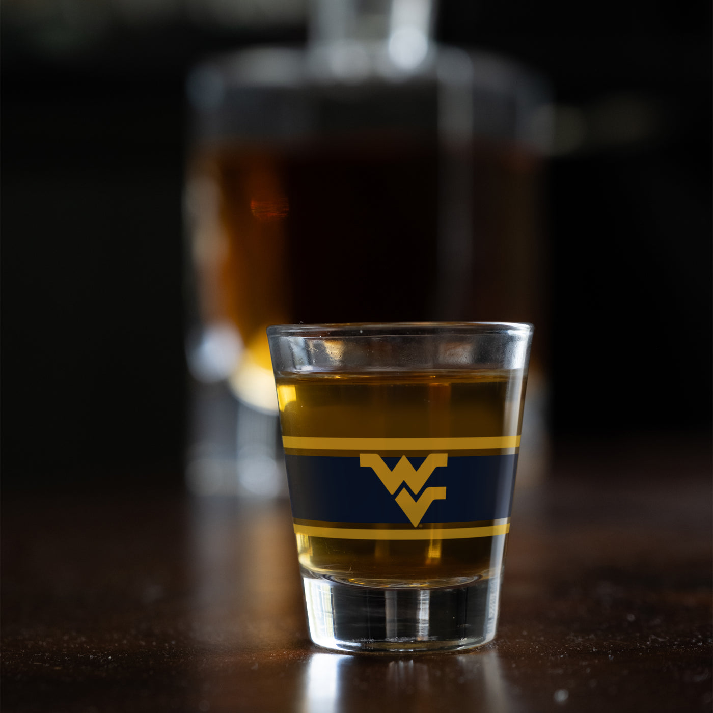 West Virginia 2oz Stripe Shot Glass