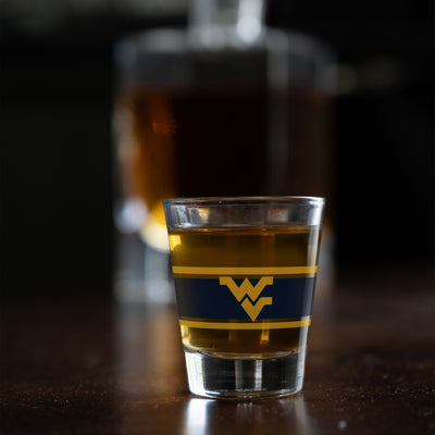 West Virginia 2oz Stripe Shot Glass