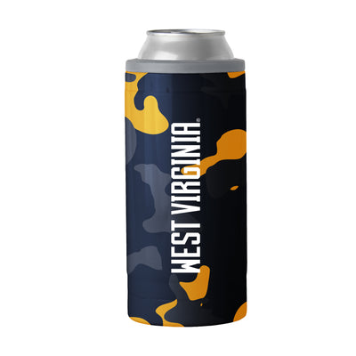 West Virginia Camo Swagger 12oz Slim Can Coolie