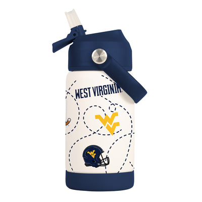 West Virginia 12oz Mascot SS Kids Bottle