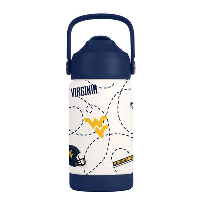 West Virginia 12oz Mascot SS Kids Bottle