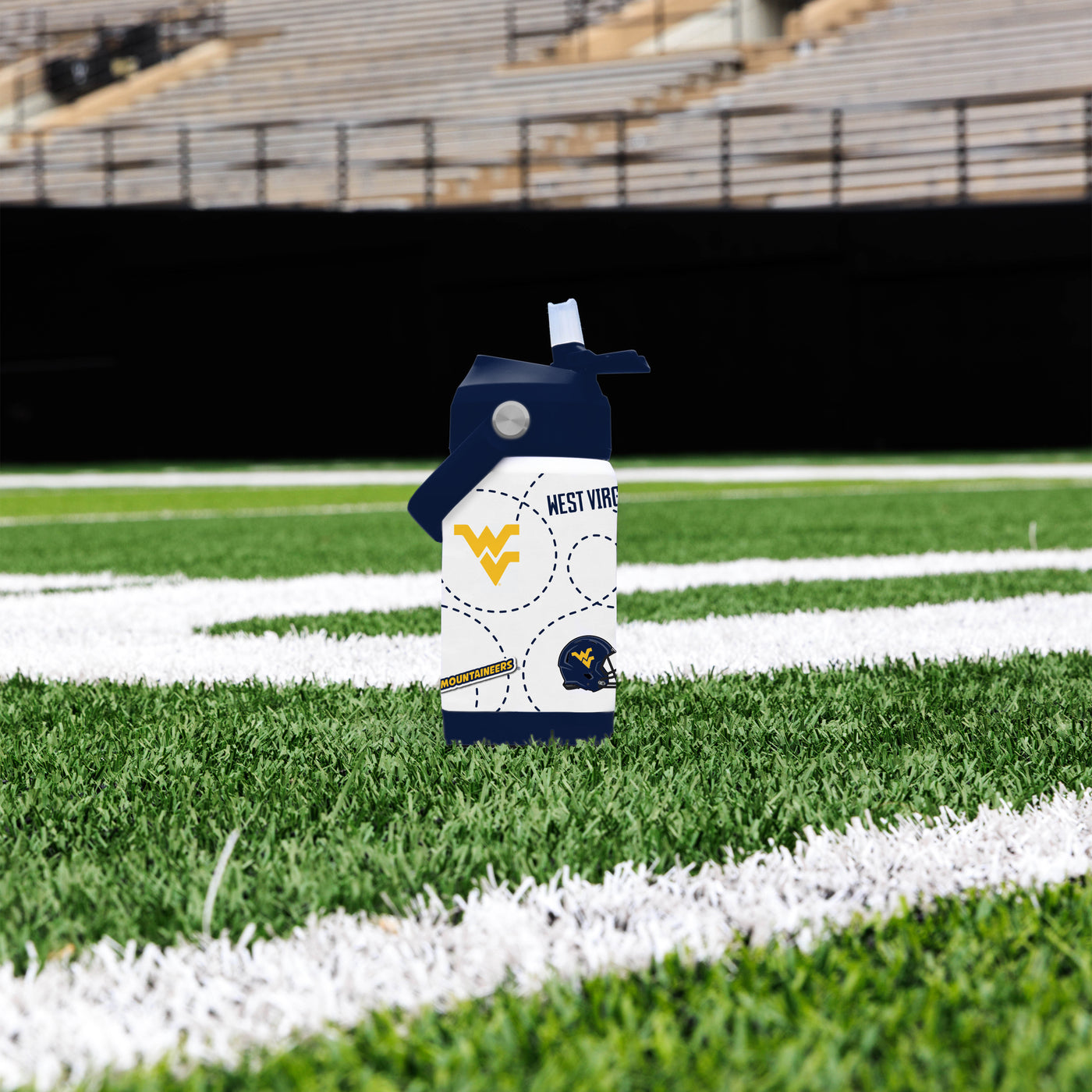 West Virginia 12oz Mascot SS Kids Bottle