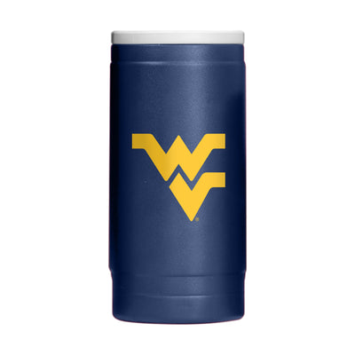 West Virginia 12oz Gameday Powder Coat Slim Can Coolie - Logo Brands