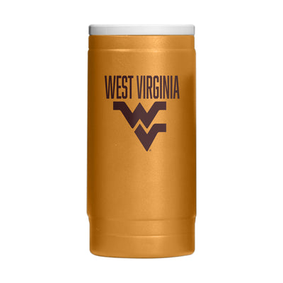 West Virginia  Huddle Powder Coat Slim Can Coolie
