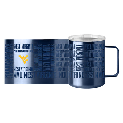 West Virginia 15oz Replay Stainless Steel Mug