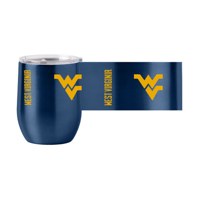 West Virginia 16oz Stainless Curved Beverage - Logo Brands
