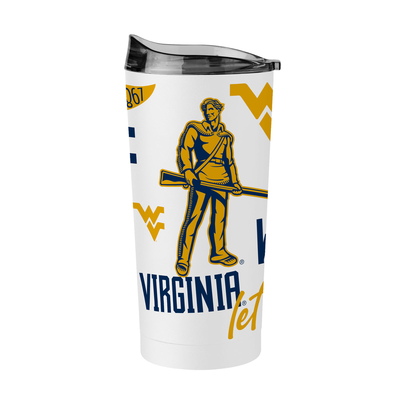 West Virginia 20oz Native Powder Coat Tumbler