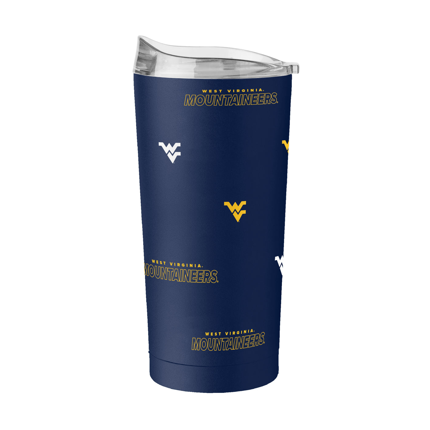 West Virginia 20oz Step And Repeat Powder Coat Tumbler