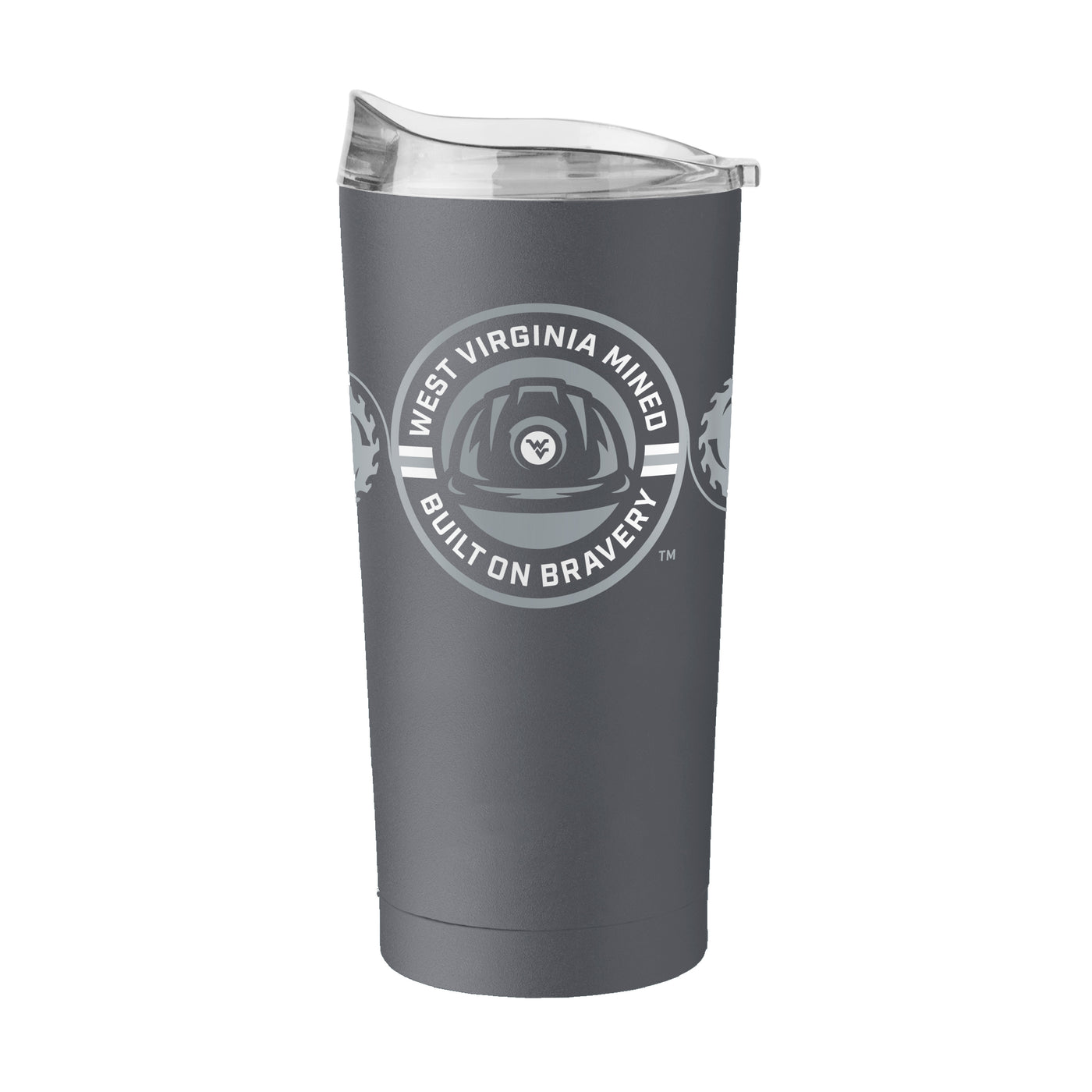 West Virginia Built on Bravery 2025 20oz Powder Coat Tumbler