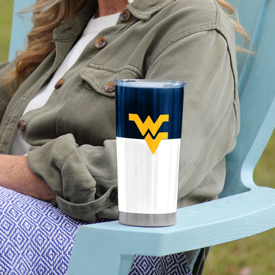 West Virginia Colorblock 20oz Stainless Tumbler - Logo Brands