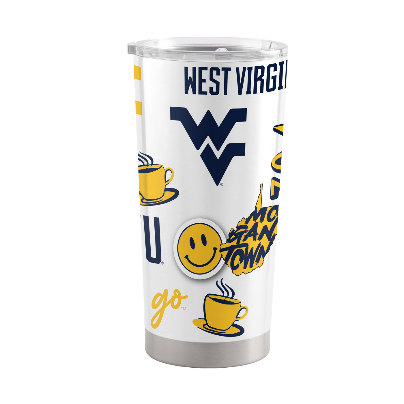 West Virginia 20oz Native Stainless Tumbler