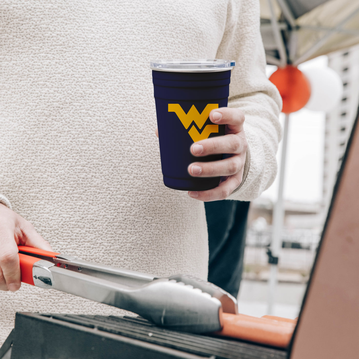 West Virginia 22oz Flipside Stainless Cup
