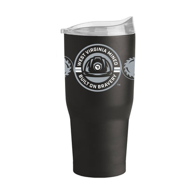 West Virginia Built On Bravery 30oz Powder Coat Tumbler