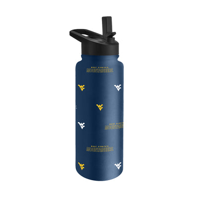 West Virginia 34oz Step And Repeat Quencher Bottle
