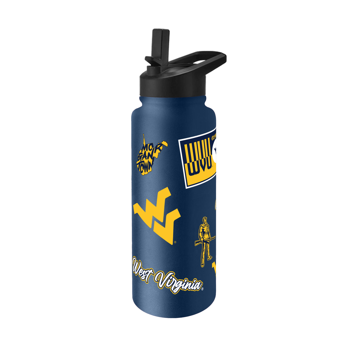 West Virginia 34oz Dreamweave Quencher Bottle