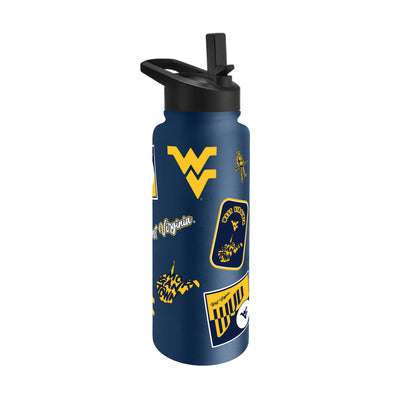 West Virginia 34oz Dreamweave Quencher Bottle