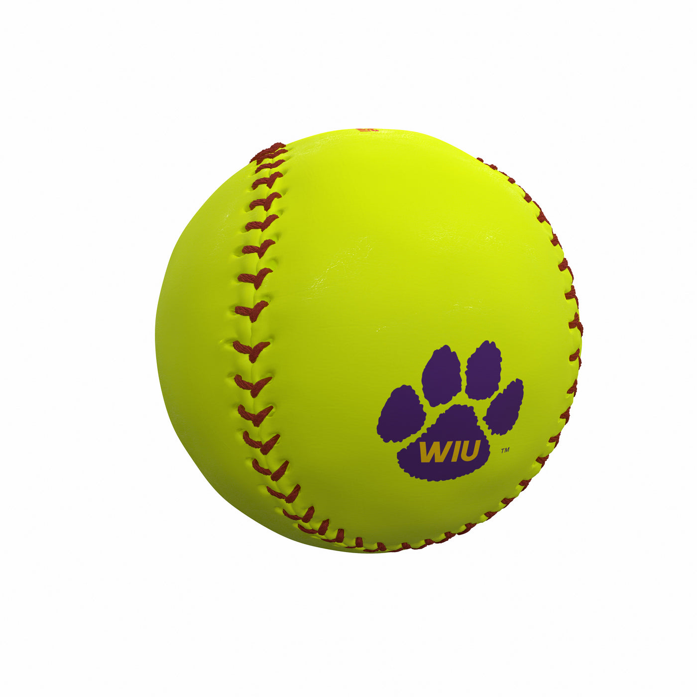 Western Illinois University Yellow Softball f/ Primary Logo