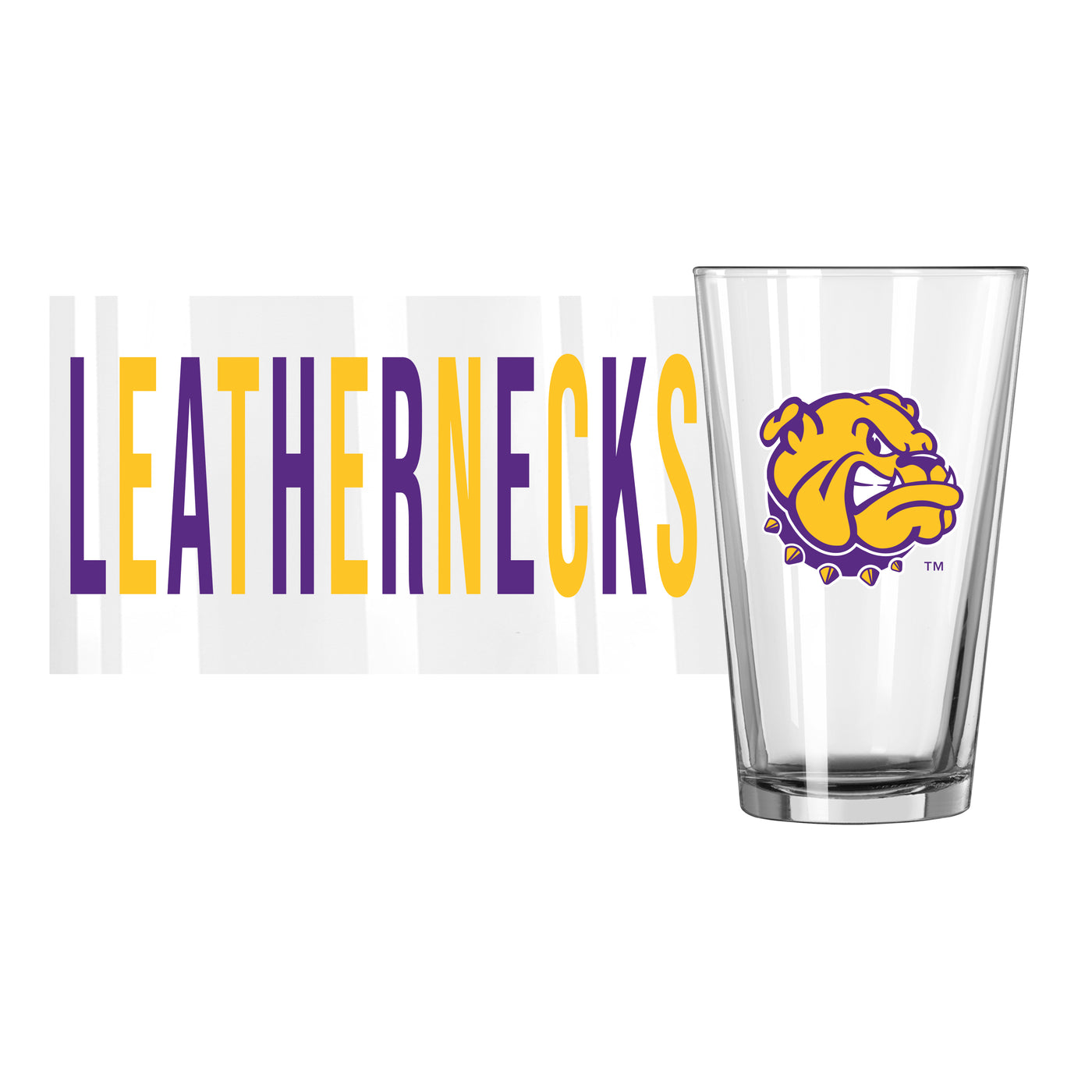 Western Illinois 16oz Overtime Pint Glass