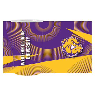 Western Illinois Geometric Hardwall Cup 4 Pack