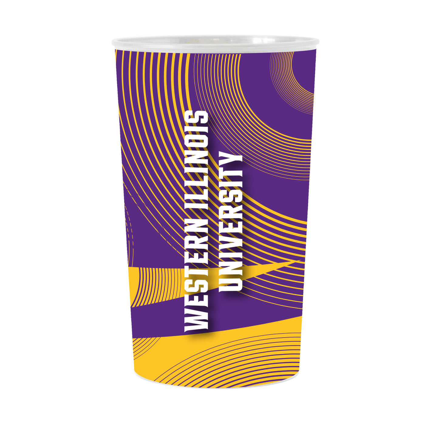 Western Illinois Geometric Hardwall Cup 4 Pack