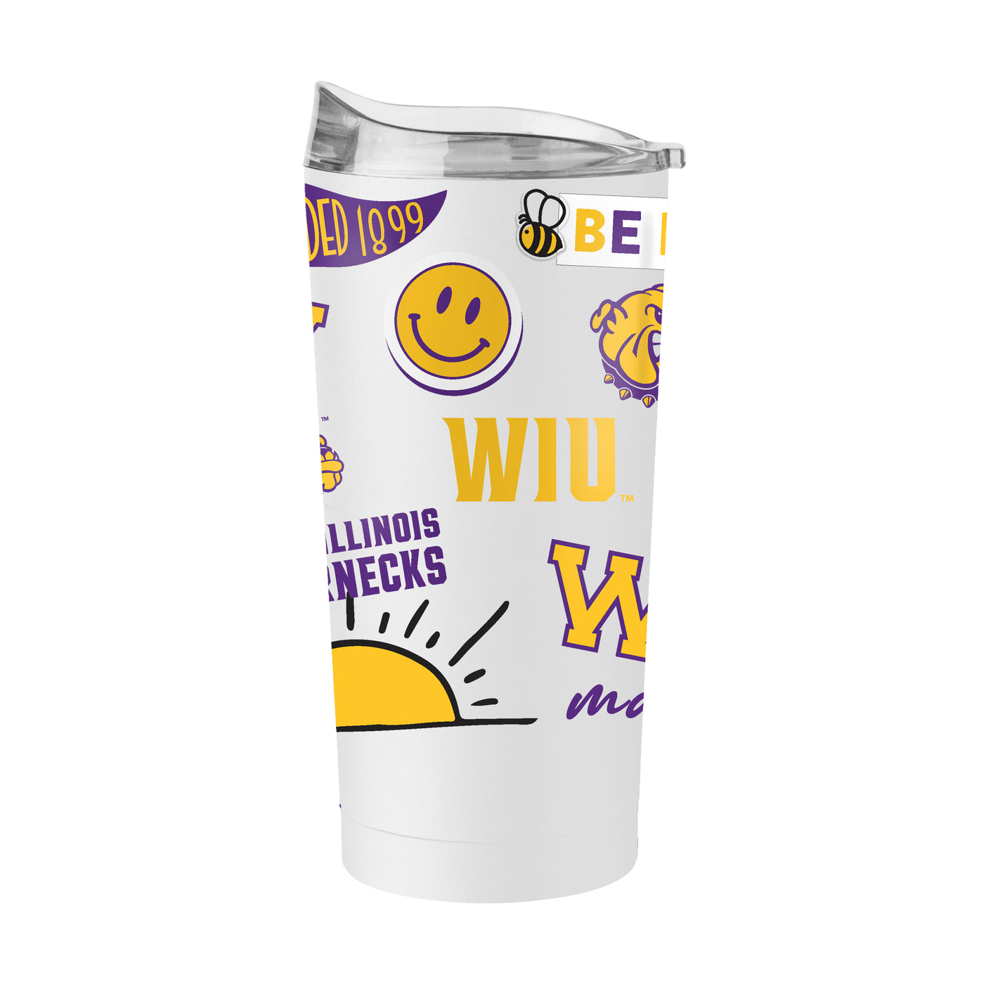 Western Illinois 20oz Native Powder Coat Tumbler