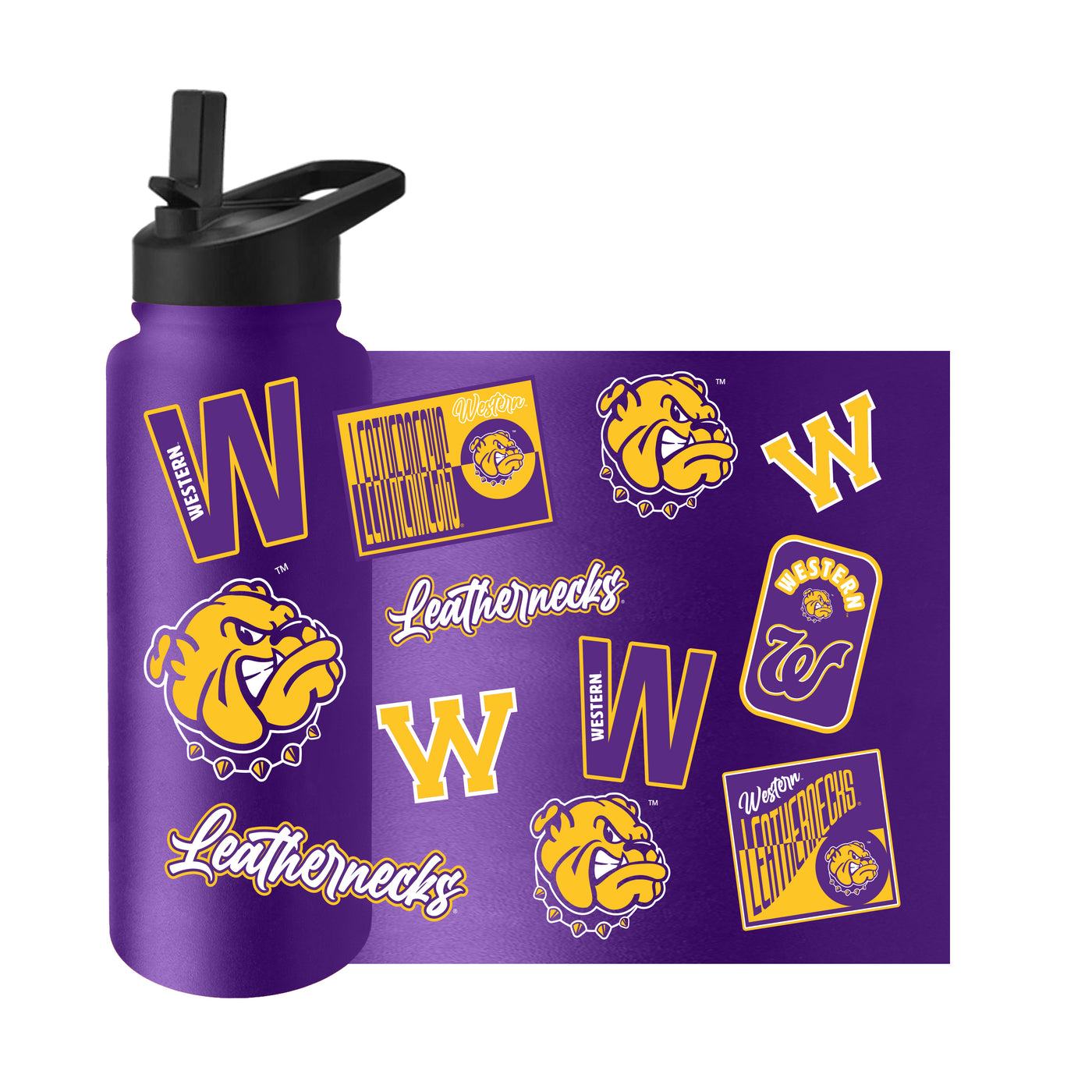 Western Illinois 34oz Dreamweave Quencher Bottle