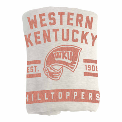 Western Kentucky Oatmeal Sweatshirt Blanket - Logo Brands