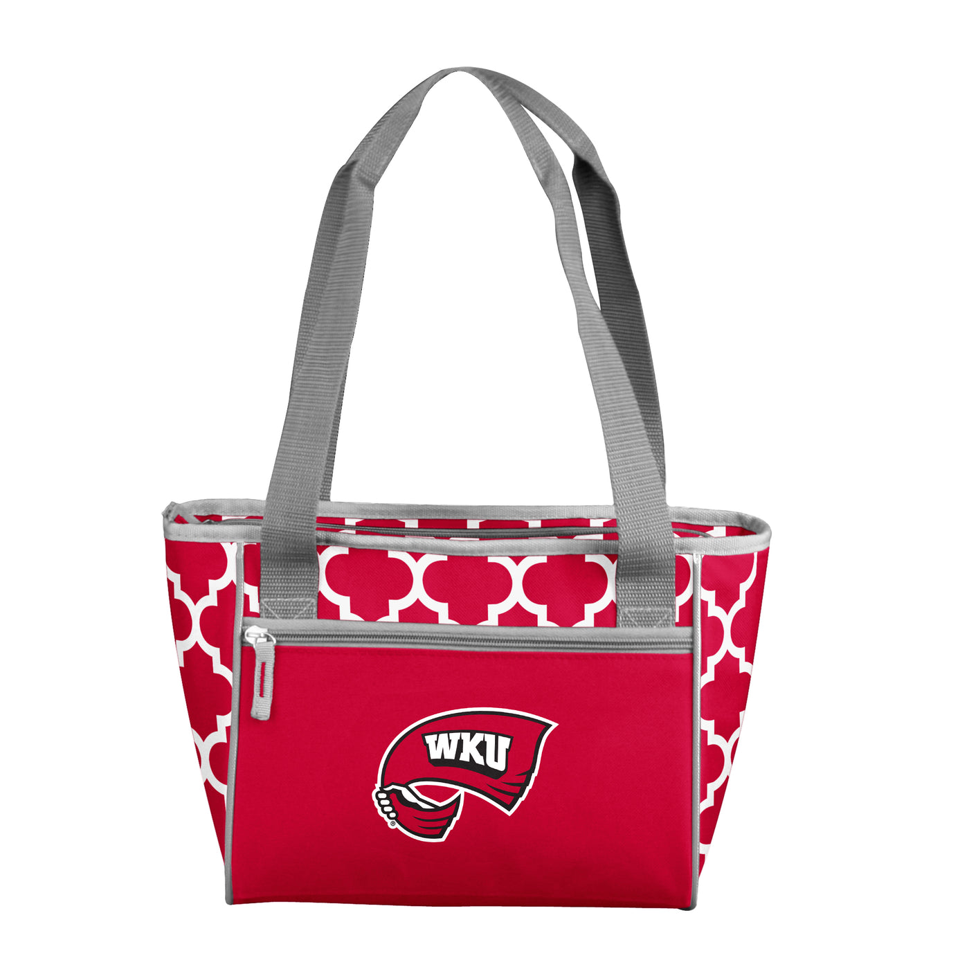 Western Kentucky Quatrefoil 16 Can Cooler Tote