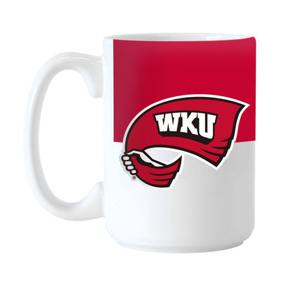 Western Kentucky 15oz Colorblock Sublimated Mug